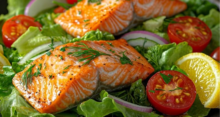 Lemon Herb Salmon Salad