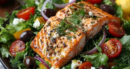 Lemon Herb Salmon Salad