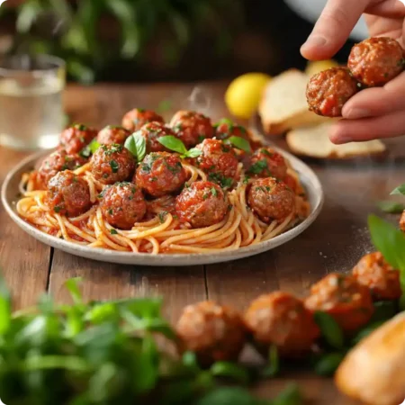 Spaghetti with Meatballs recipe