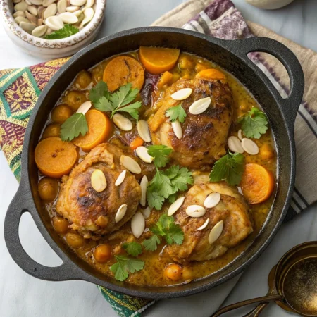 Moroccan Spiced Chicken with Apricots