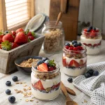 Fruit and Yogurt Parfaits glass
