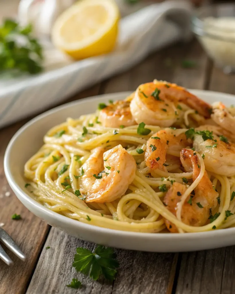 garlic shrimp pasta