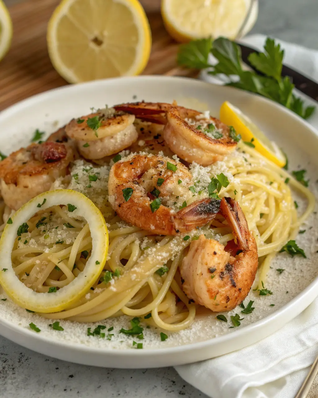 garlic shrimp pasta