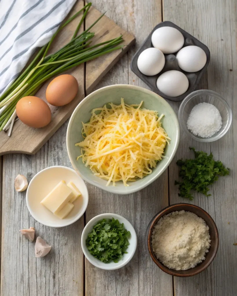 ingredients for Starbucks Potato Chive Bake Recipe